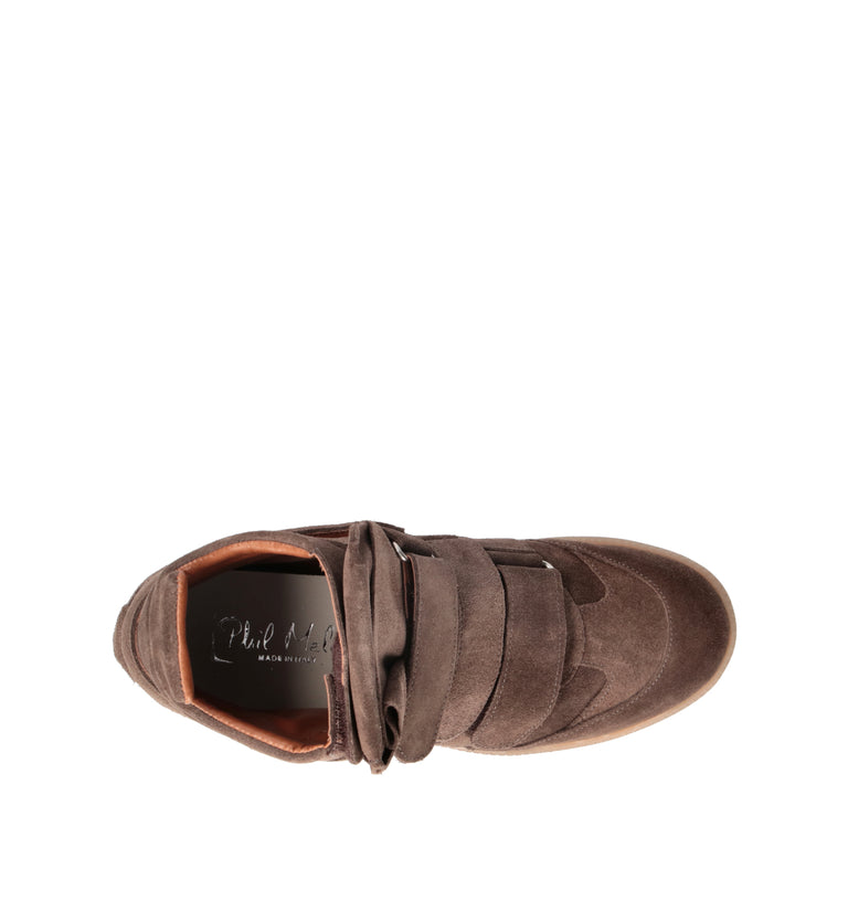 PHIL MELVIS Sneakers donna marrone in suede