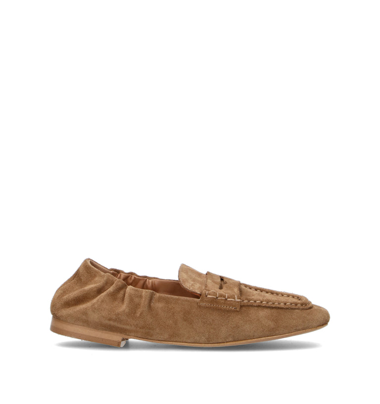 PHIL MELVIS Mocassino donna sabbia in suede