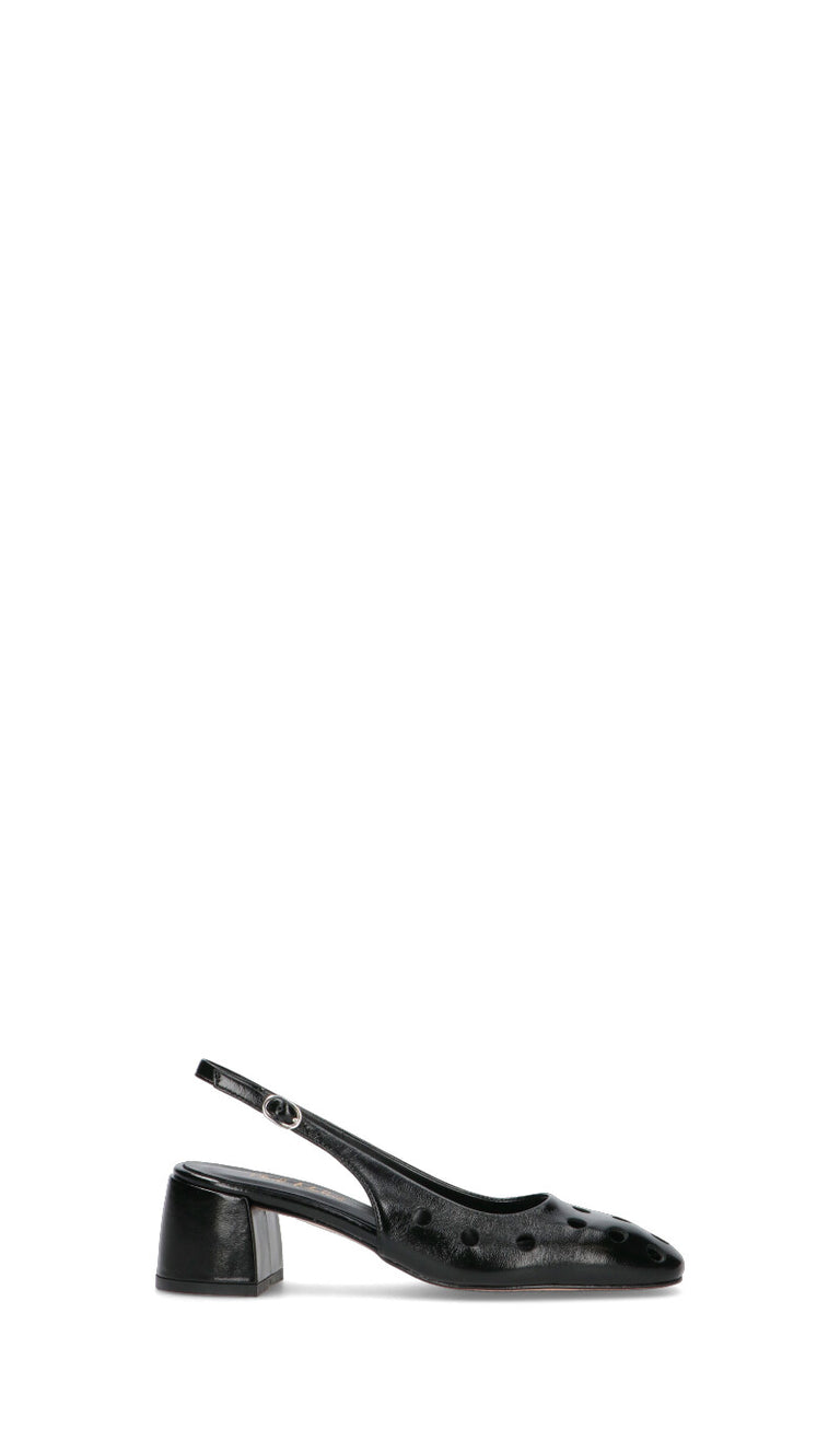 PHIL MELVIS Slingback donna nera in pelle