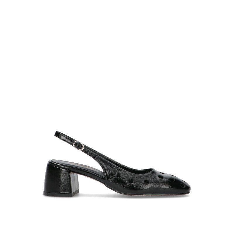 PHIL MELVIS Slingback donna nera in pelle