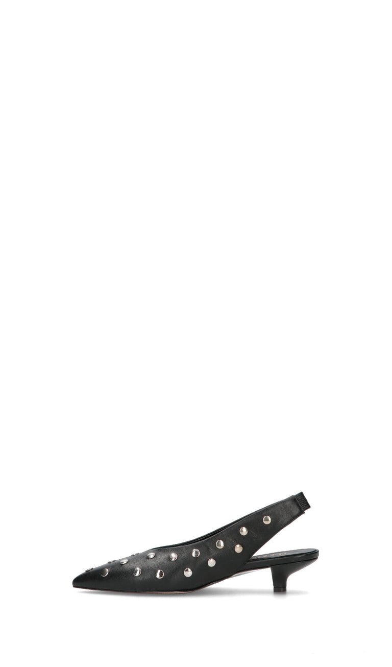 PHIL MELVIS Slingback donna nero in pelle