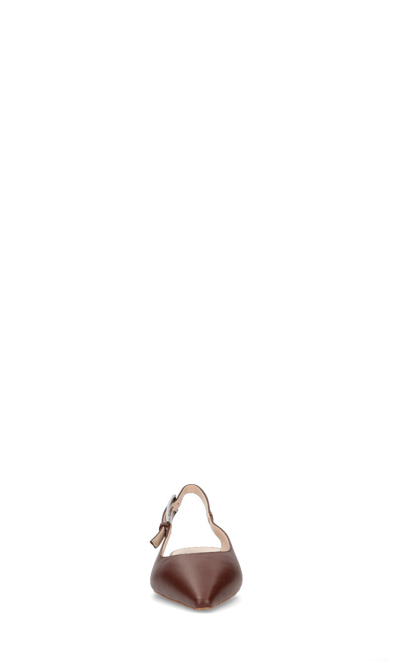 PHIL MELVIS Slingback donna cacao in pelle