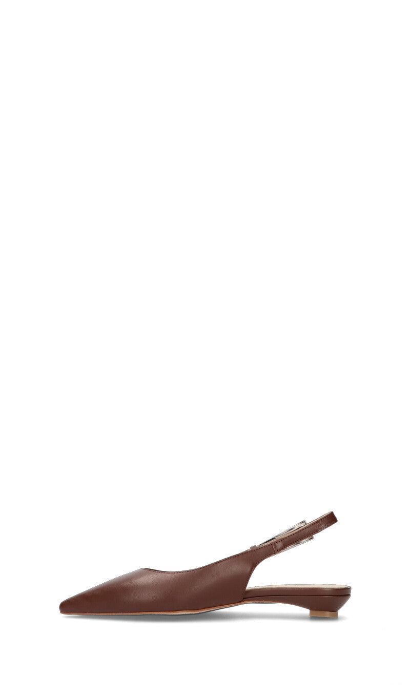PHIL MELVIS Slingback donna cacao in pelle