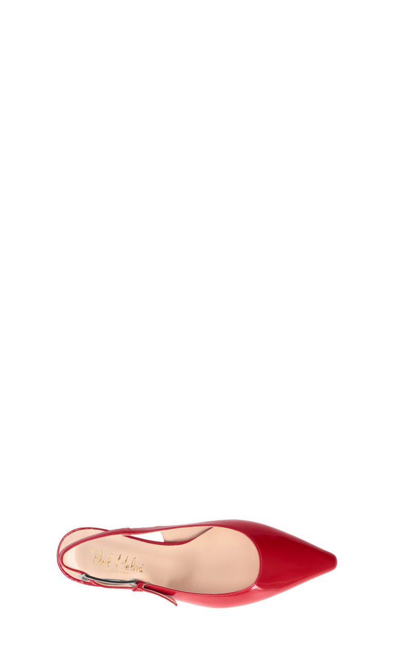 PHIL MELVIS Slingback donna rossa in pelle
