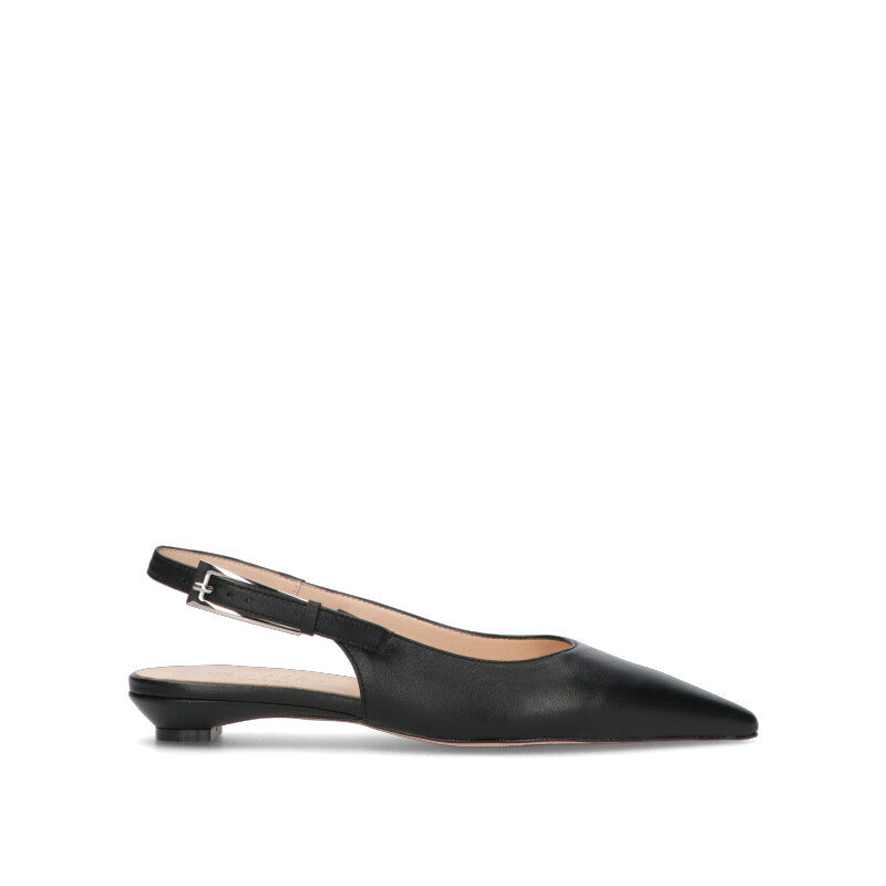 PHIL MELVIS Slingback donna nera in pelle
