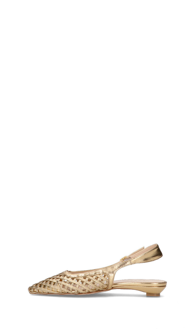 PHIL MELVIS Slingback donna oro in pelle
