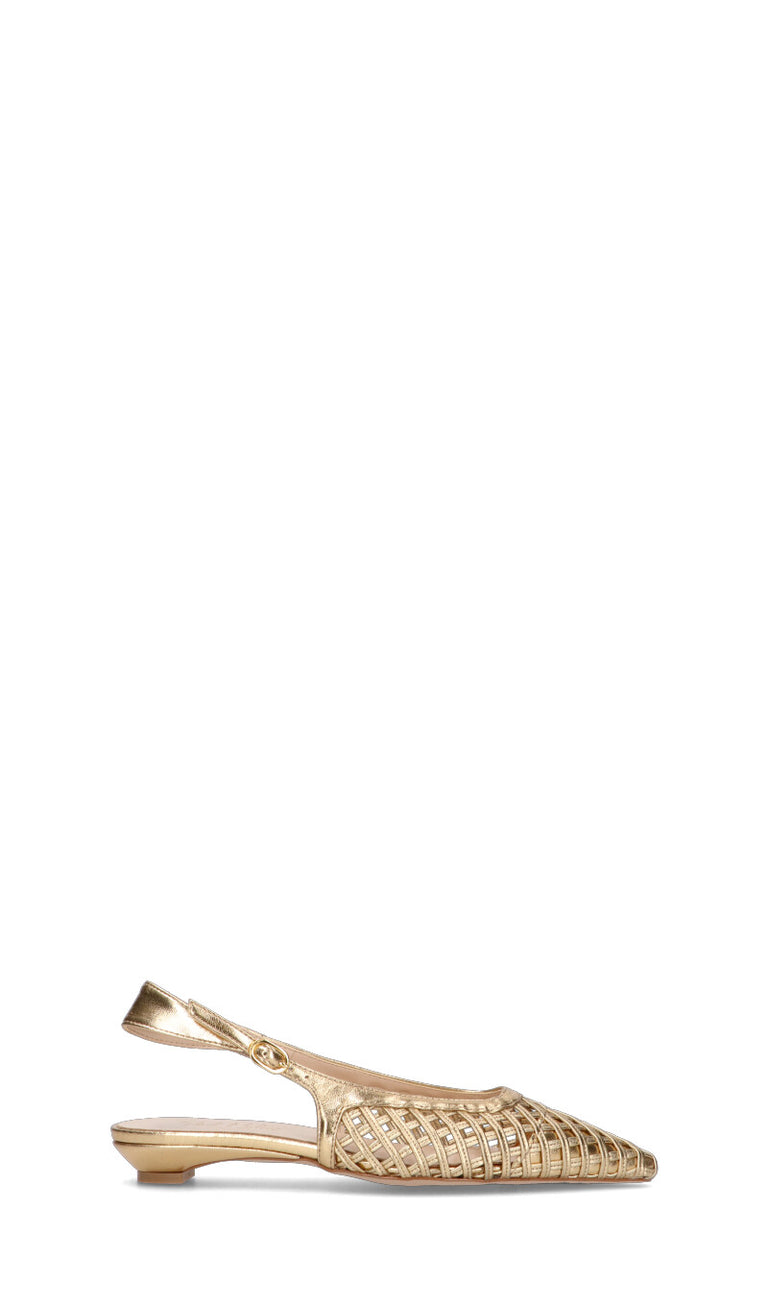 PHIL MELVIS Slingback donna oro in pelle