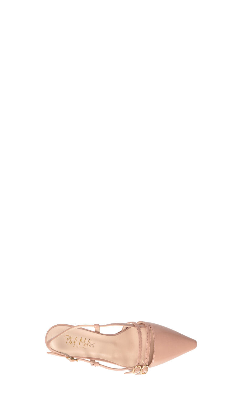 PHIL MELVIS Slingback donna nude in pelle