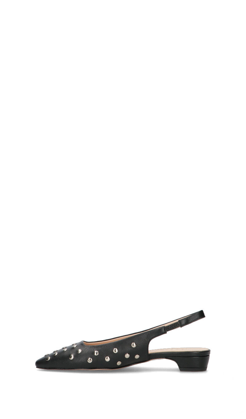 PHIL MELVIS Slingback donna nera in pelle