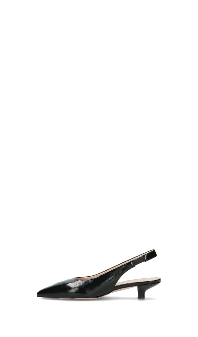 PHIL MELVIS Slingback donna nera in pelle