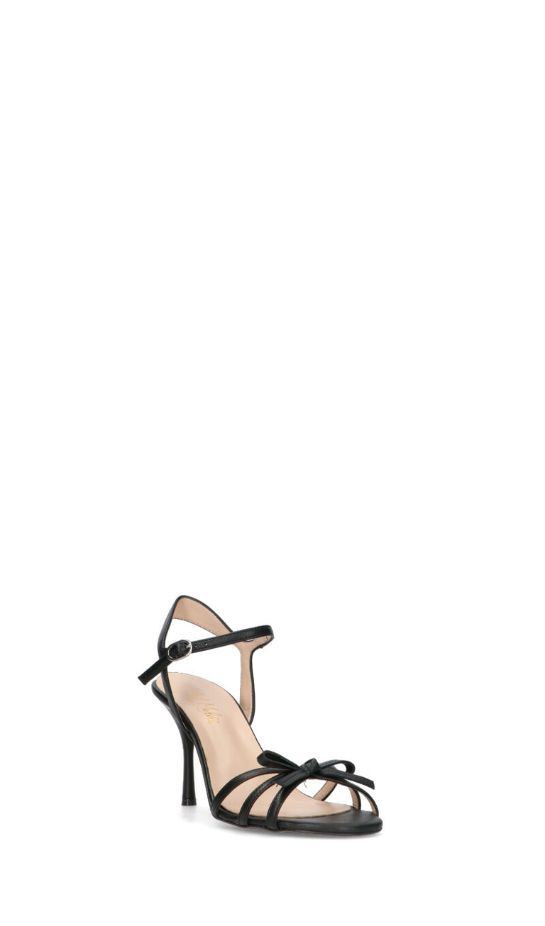 PHIL MELVIS Sandalo donna nero in pelle