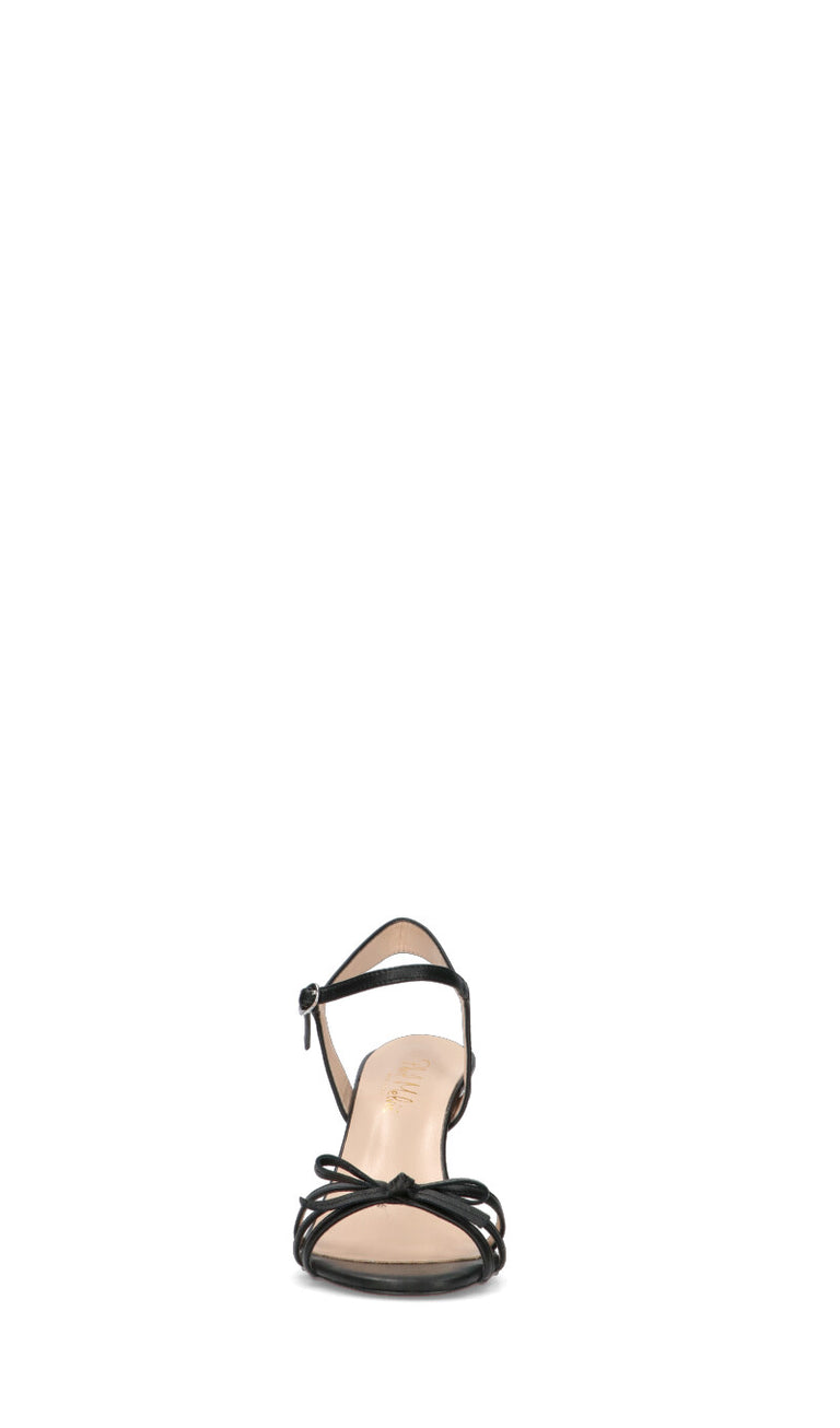 PHIL MELVIS Sandalo donna nero in pelle