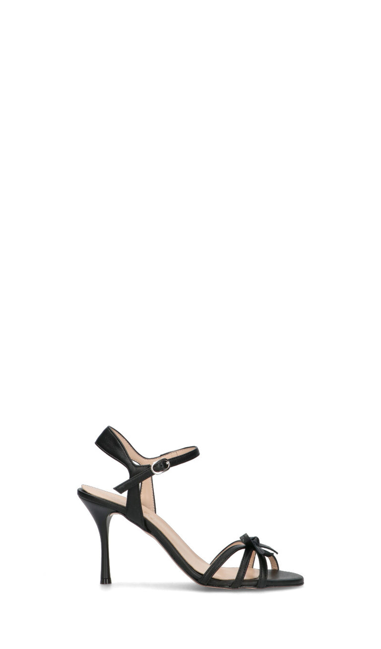 PHIL MELVIS Sandalo donna nero in pelle