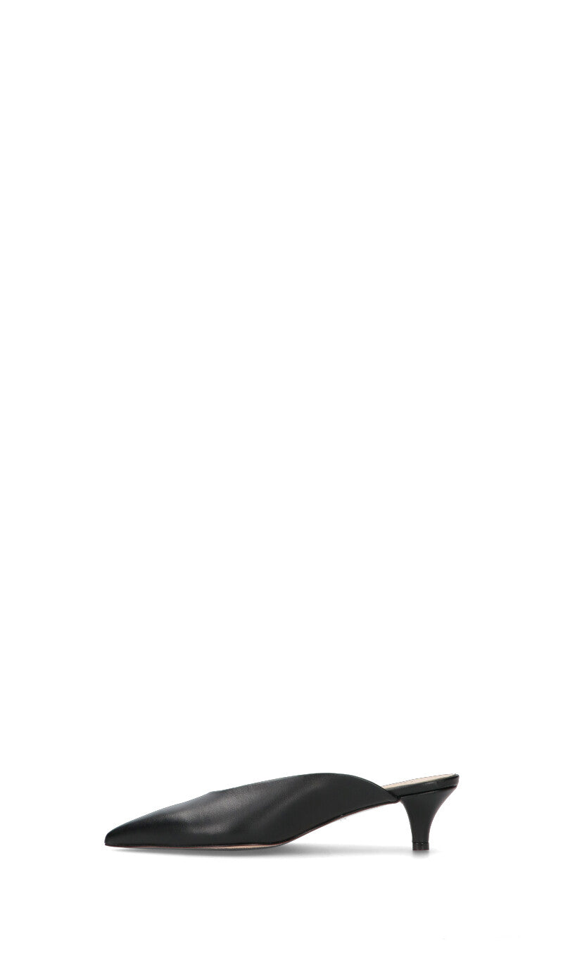 PHIL MELVIS Sabot donna nero in pelle