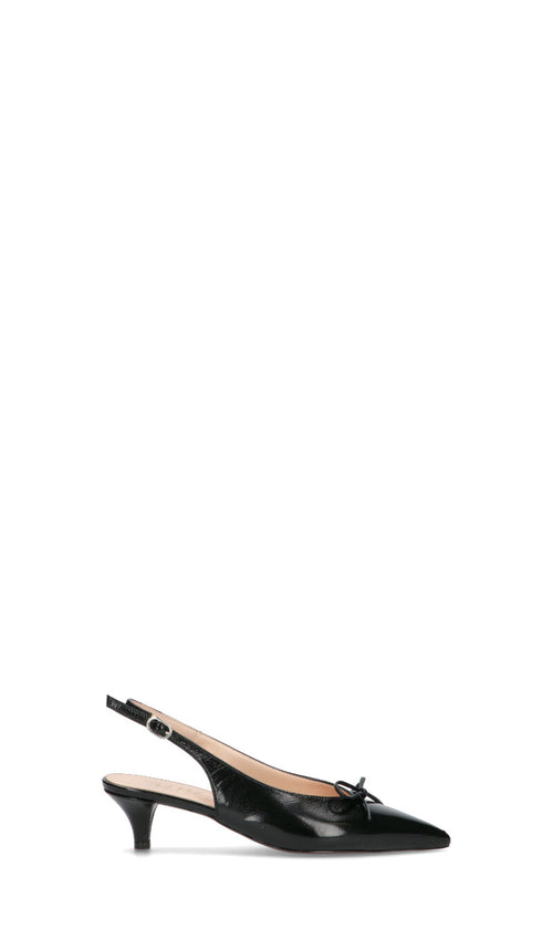 PHIL MELVIS Slingback donna nera in pelle