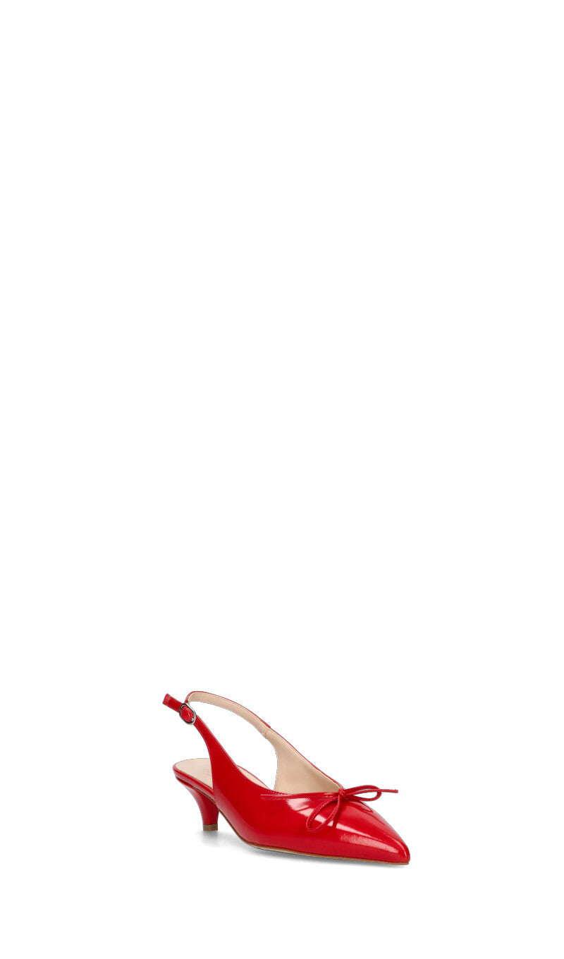 PHIL MELVIS Slingback donna rossa in pelle