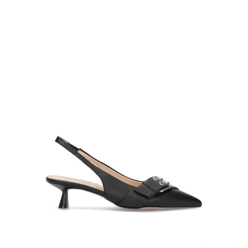 PHIL MELVIS Slingback donna nera in pelle