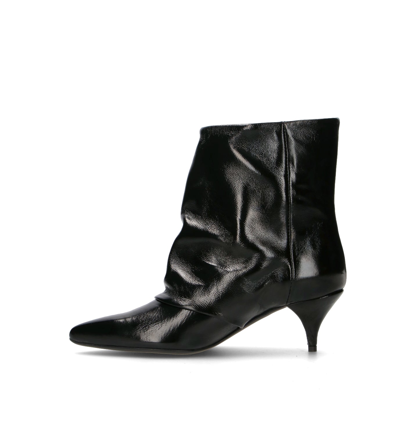 PHIL MELVIS Tronchetto donna nero in pelle