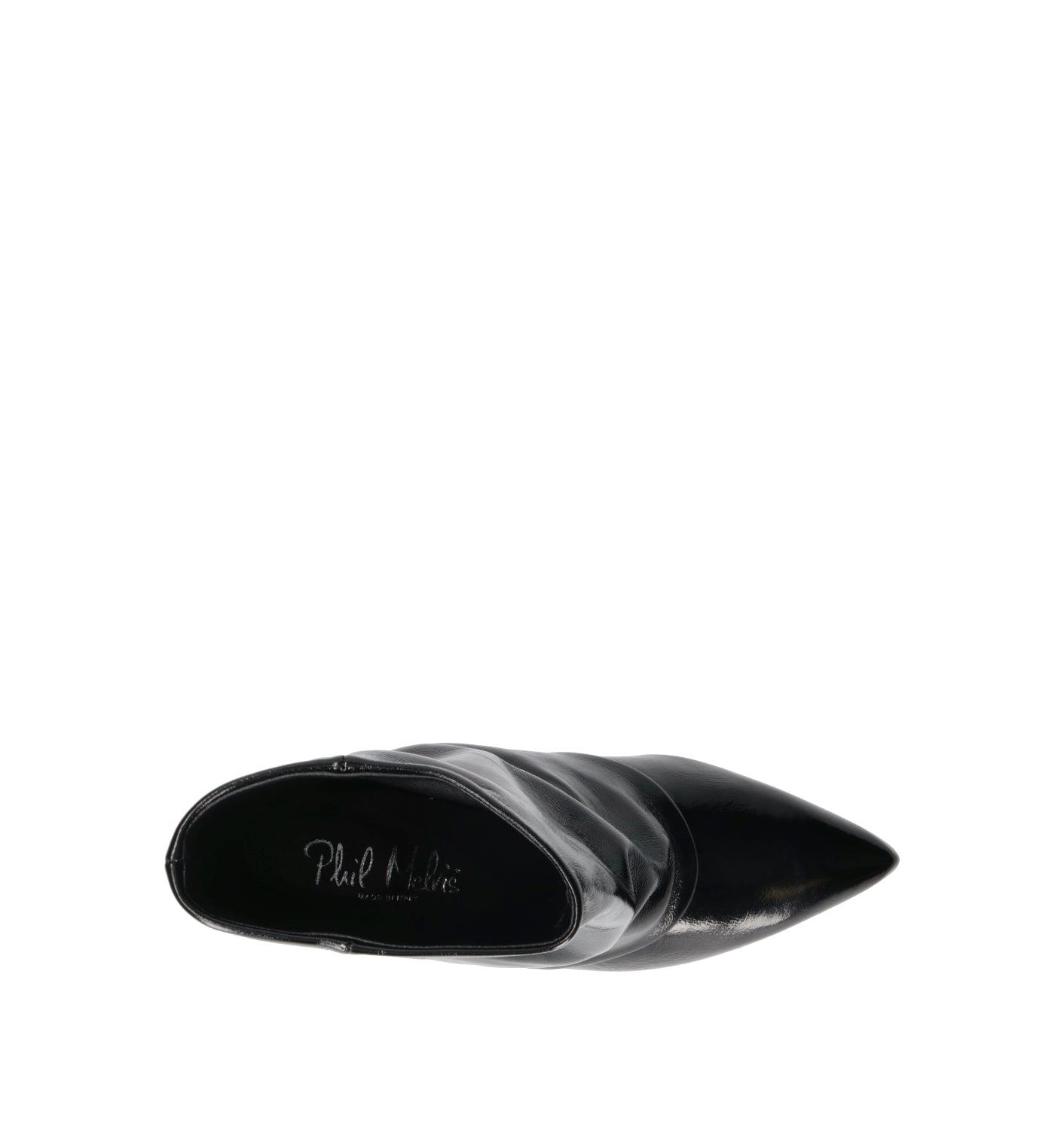 PHIL MELVIS Tronchetto donna nero in pelle