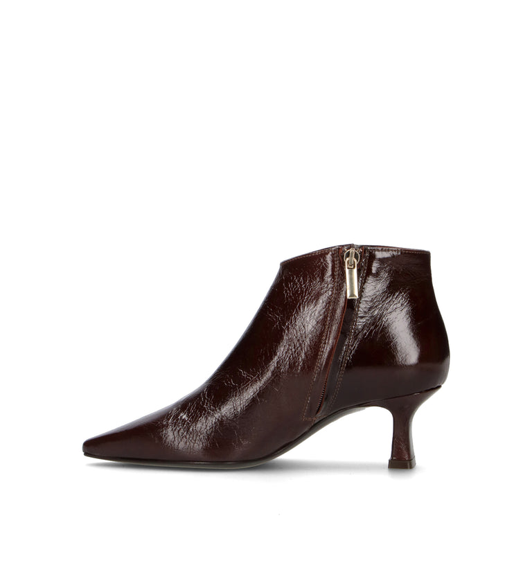 PHIL MELVIS Tronchetto donna marrone in pelle