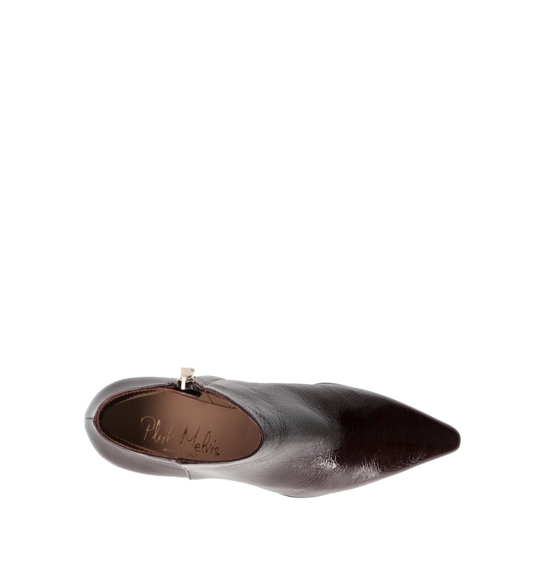 PHIL MELVIS Tronchetto donna marrone in pelle