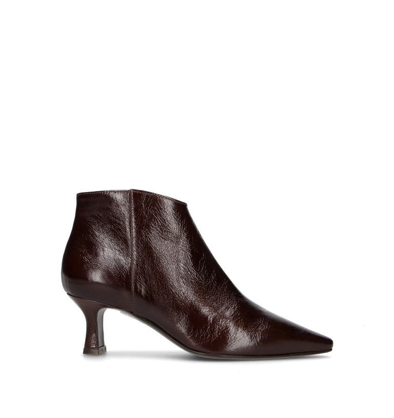 PHIL MELVIS Tronchetto donna marrone in pelle