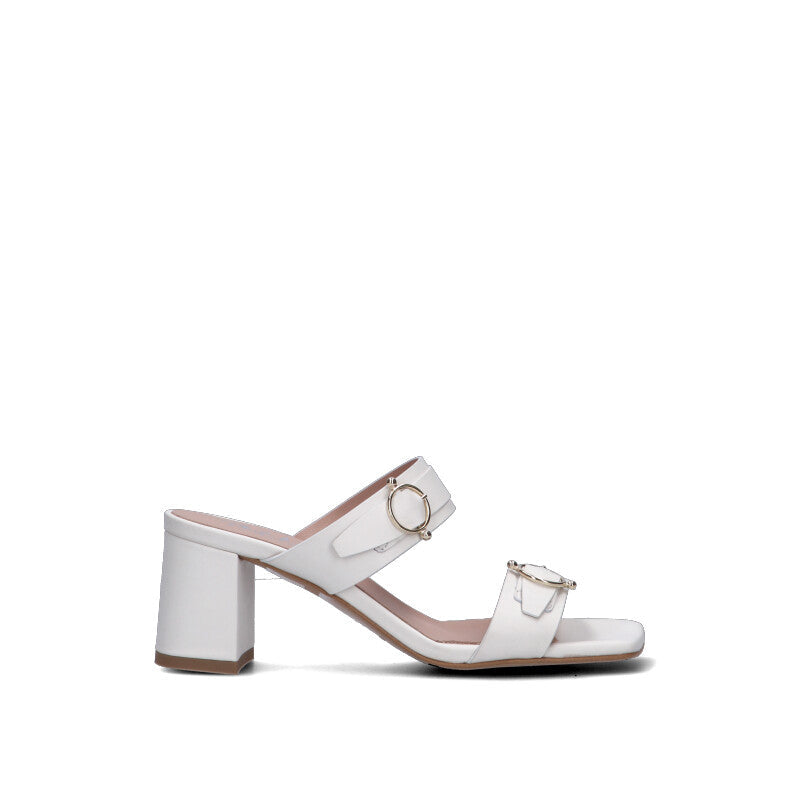 PHIL MELVIS Sandalo donna bianco in pelle