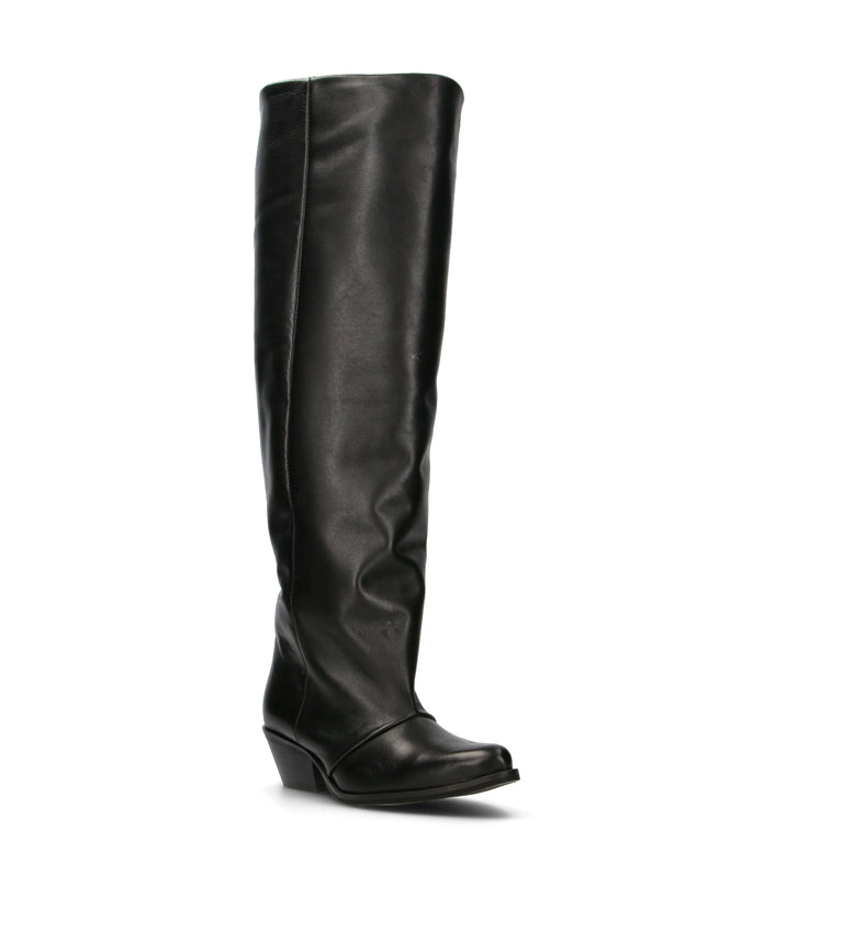 PHIL MELVIS Stivale donna nero in pelle