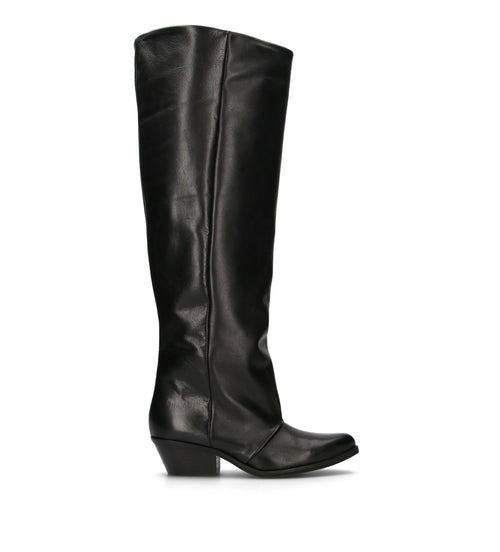 PHIL MELVIS Stivale donna nero in pelle