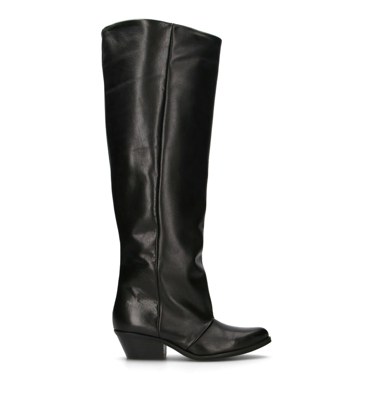 PHIL MELVIS Stivale donna nero in pelle