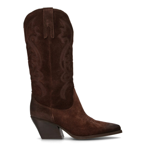 PHIL MELVIS Stivale donna testa di moro in suede