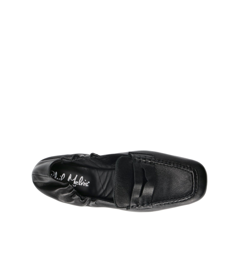 PHIL MELVIS Mocassino donna nero in pelle