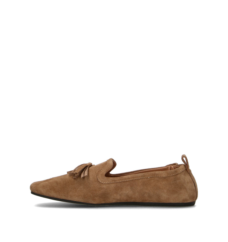 PHIL MELVIS Mocassino donna sabbia in suede