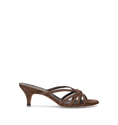 PHIL MELVIS Sandalo donna testa di moro in suede