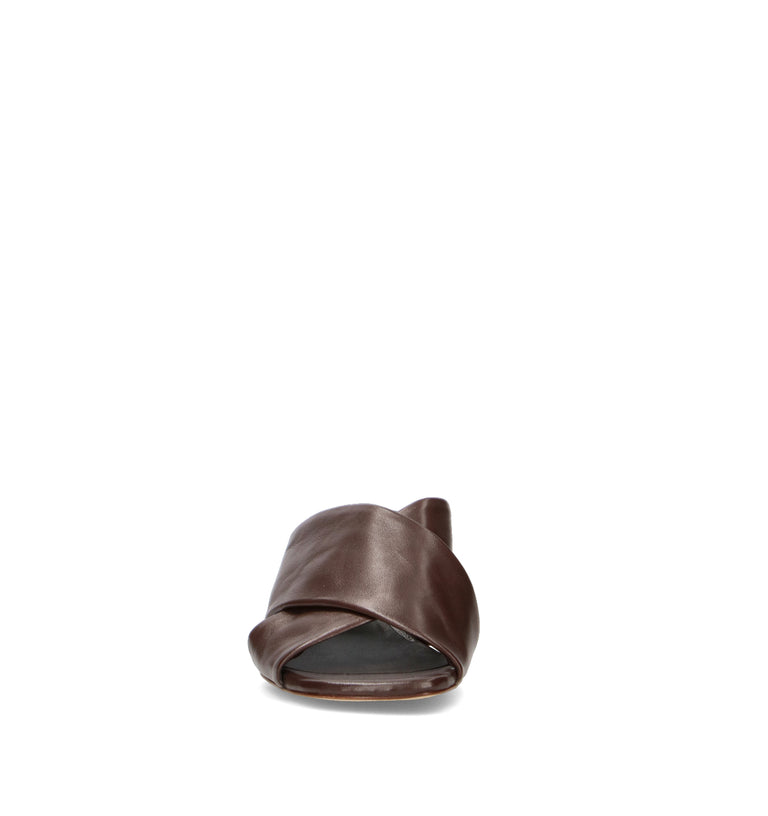 PHIL MELVIS Sandalo donna marrone in pelle