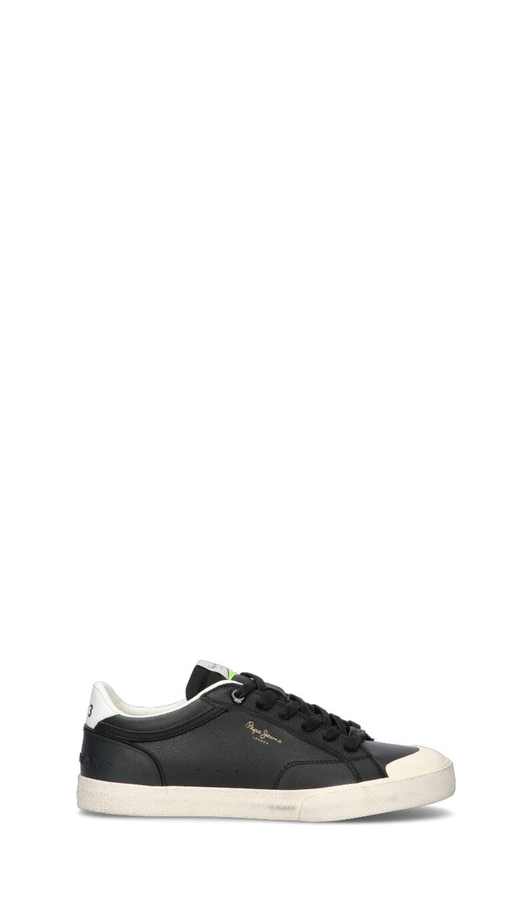 PEPE JEANS Sneaker uomo nera in pelle