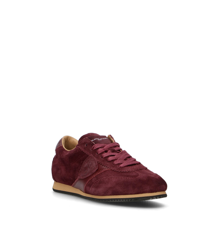 PHILIPPE MODEL Sneaker donna bordeaux in suede