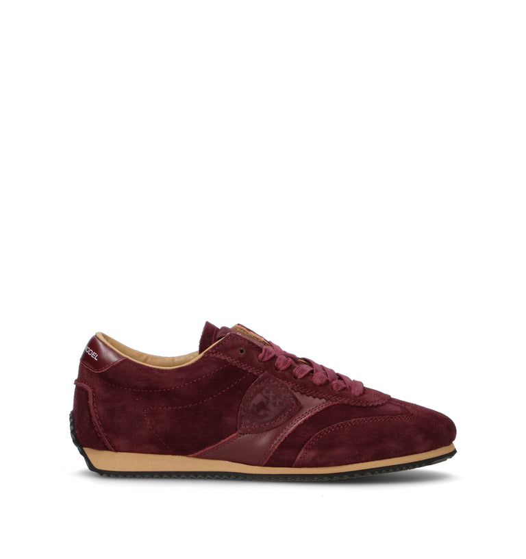 PHILIPPE MODEL Sneaker donna bordeaux in suede