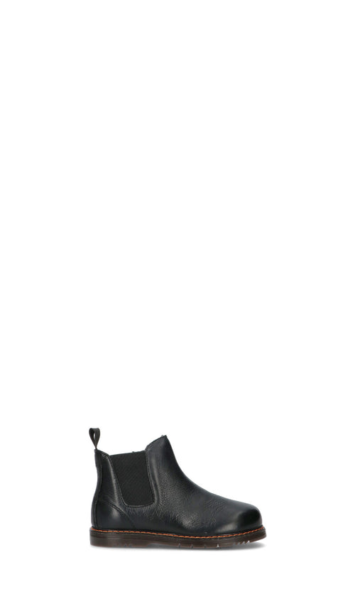 GRUNLAND Tronchetto bimba nero in pelle