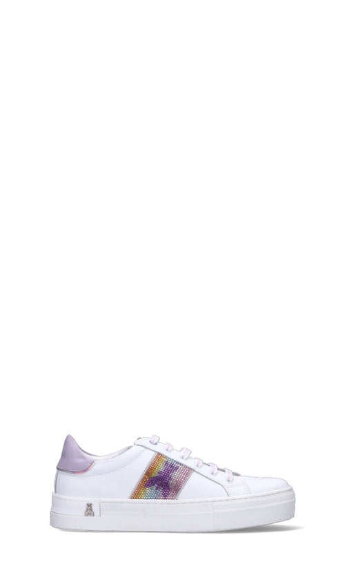 PATRIZIA PEPE JUNIOR Sneaker ragazza bianca/lilla in pelle