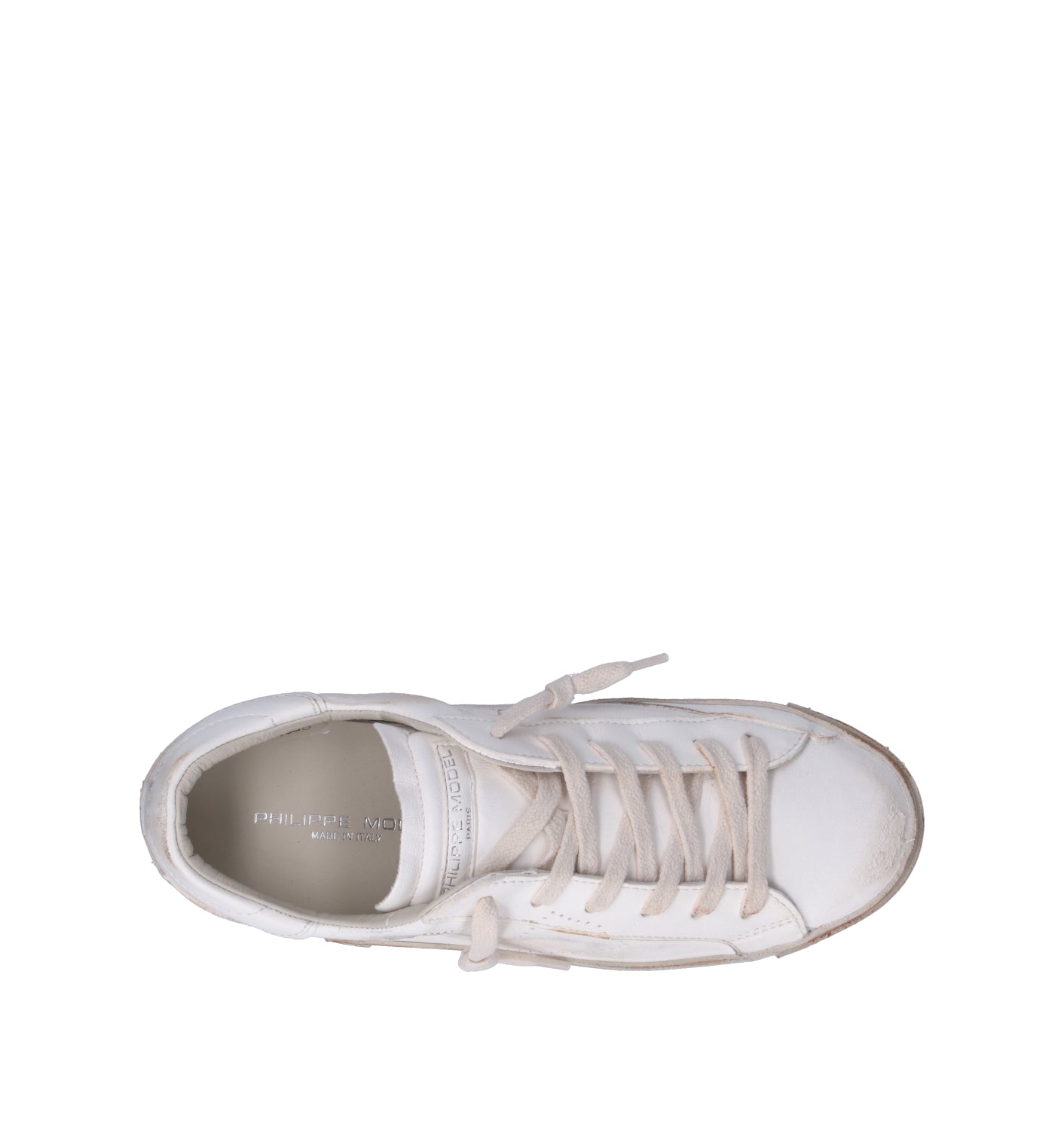 PHILIPPE MODEL Sneaker donna bianca in pelle