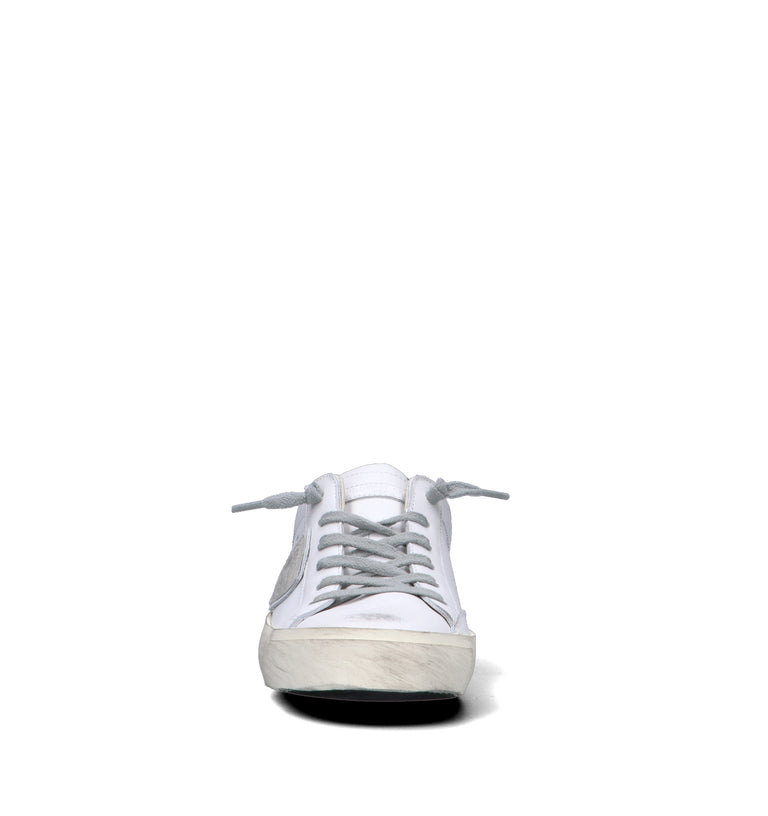 PHILIPPE MODEL Sneaker donna bianca in pelle