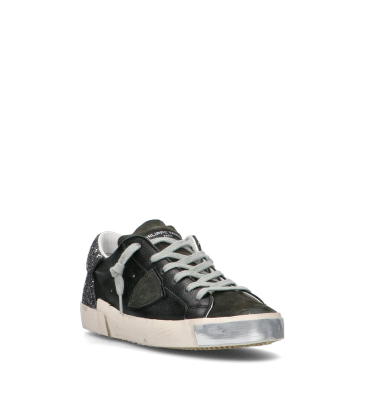 PHILIPPE MODEL Sneaker donna nera in pelle