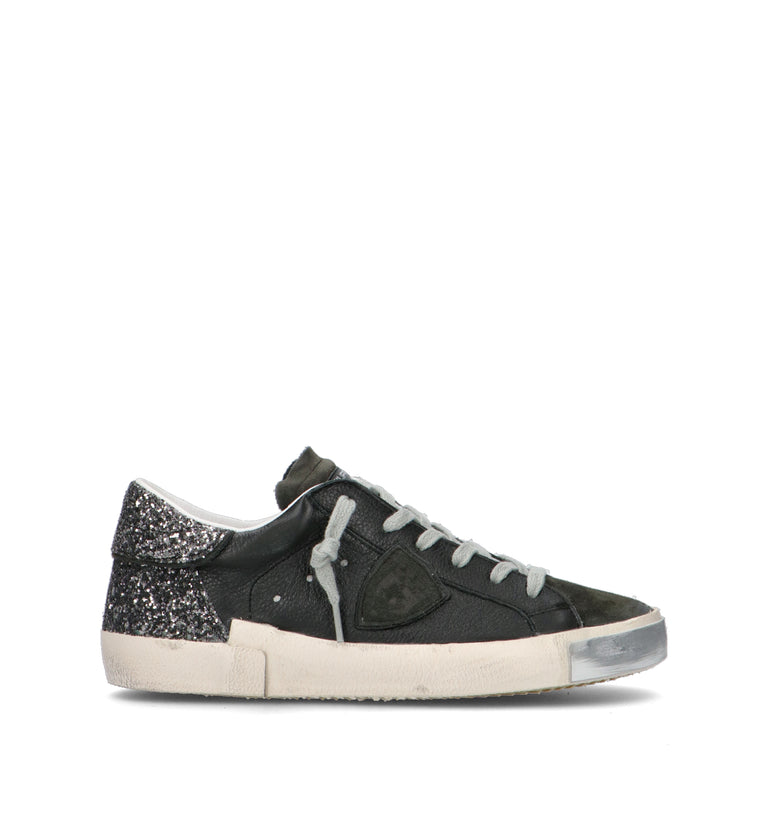 PHILIPPE MODEL Sneaker donna nera in pelle