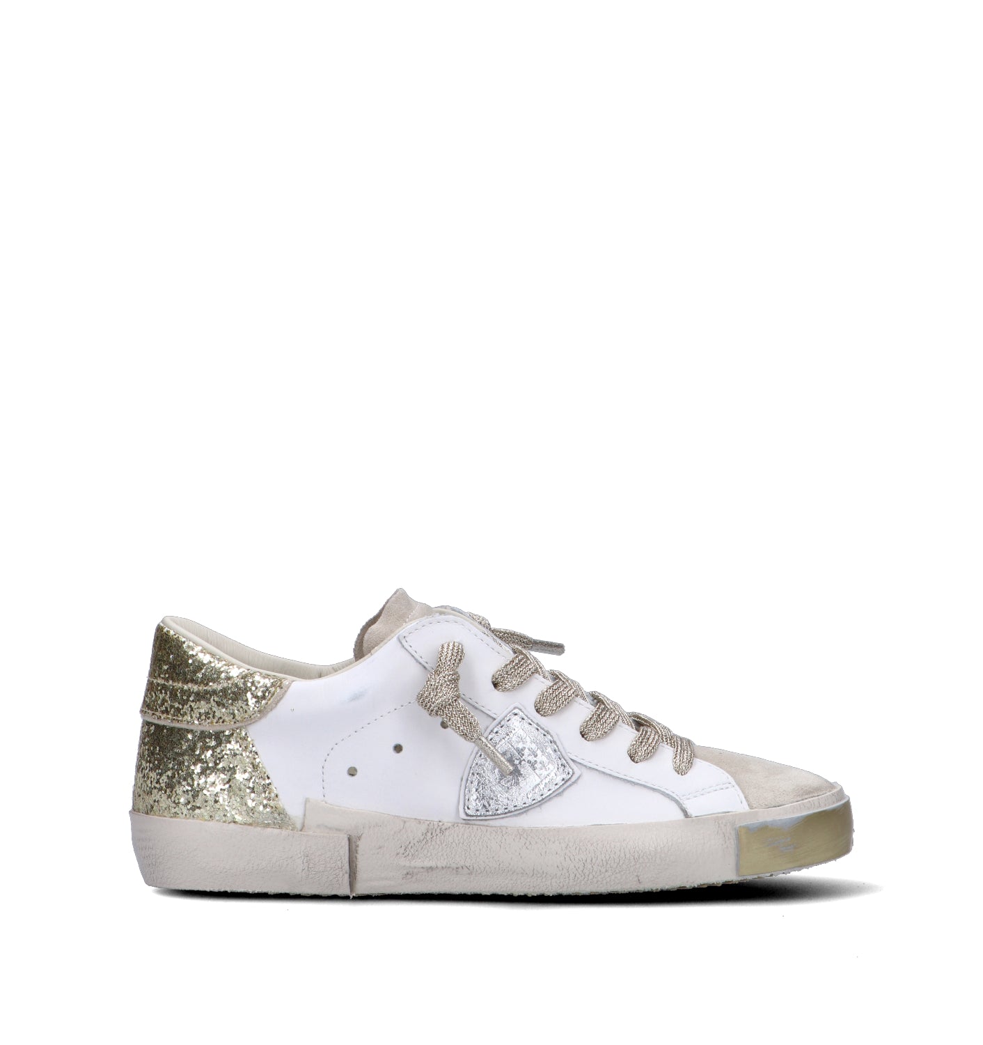 PHILIPPE MODEL Sneaker donna bianca/oro