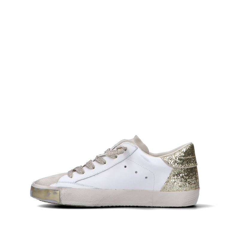 PHILIPPE MODEL Sneaker donna bianca/oro