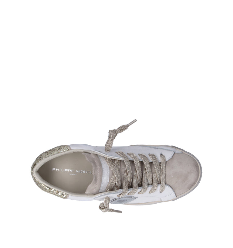 PHILIPPE MODEL Sneaker donna bianca/oro
