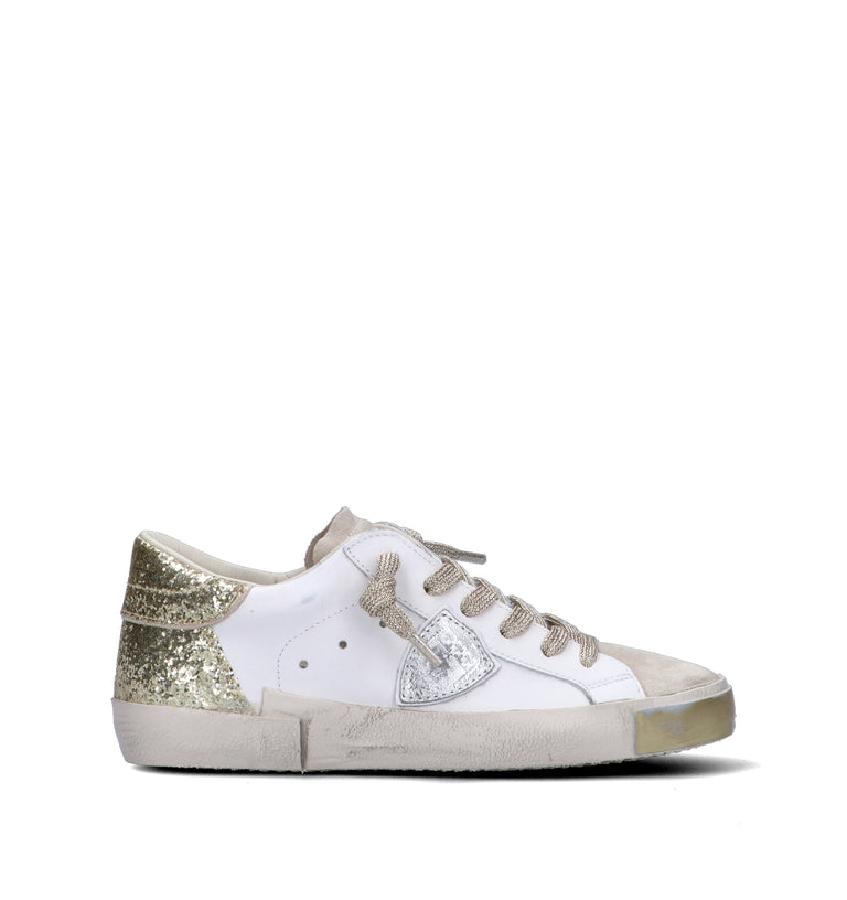 PHILIPPE MODEL Sneaker donna bianca/oro