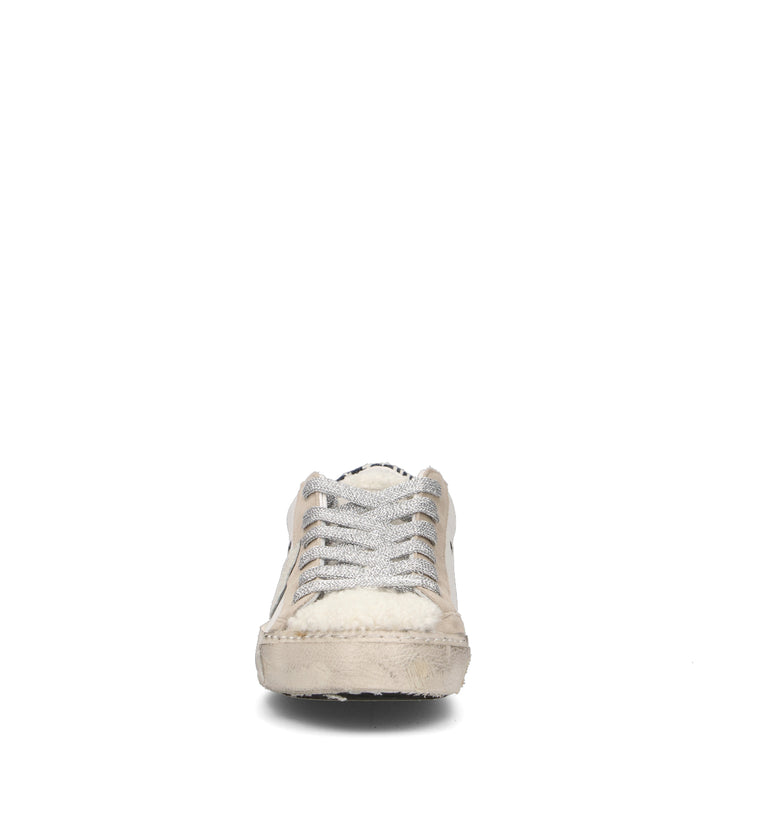 PHILIPPE MODEL Sneaker donna bianca/beige in pelle