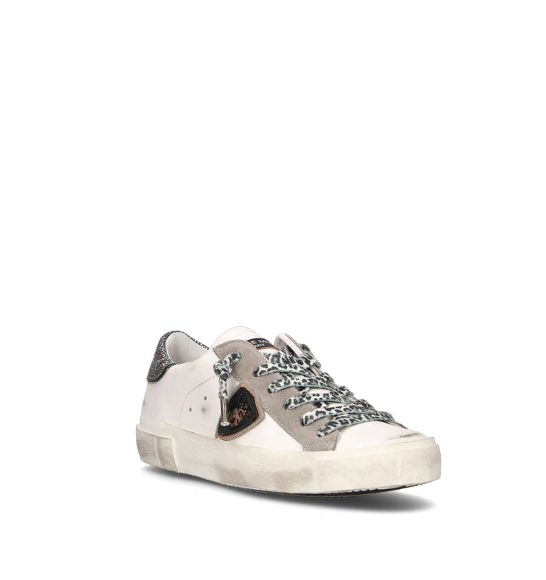 PHILIPPE MODEL Sneaker donna bianca in pelle